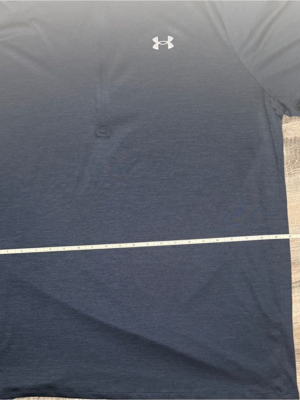 Under Armour Men’s Navy Quarter-Zip Performance Long Sleeve Shirt - Picture 13 of 14